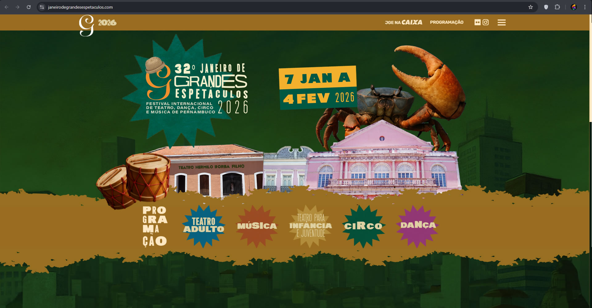 Janeiro de Grandes Espetáculos